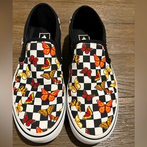 Vans Asher Butterfly Checkerboard Shoes